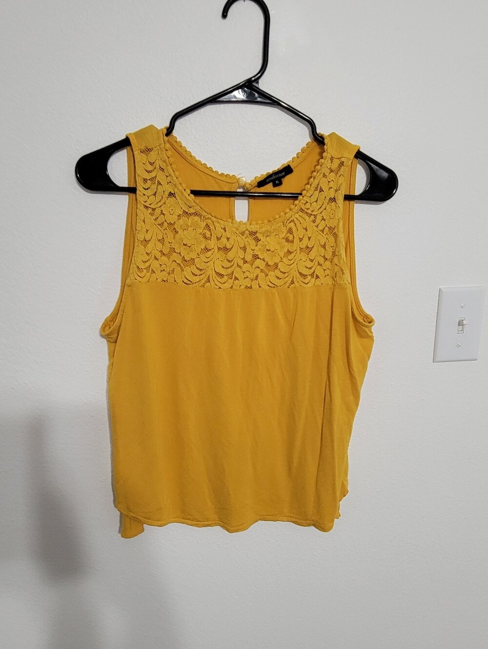 Ambiance Yellow Cotton Top - XL